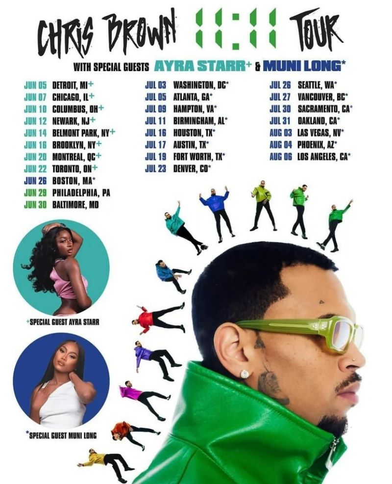 R&B天王Chris Brown 2024北美巡演 Dr.Tickets票博士